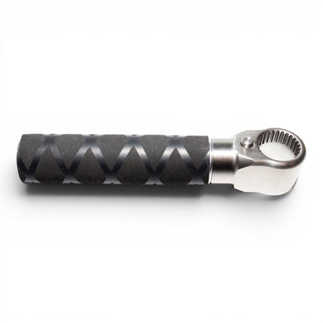 Anson PDR Tactical Guerrilla Grip handle with stainless steel end and textured black grip.