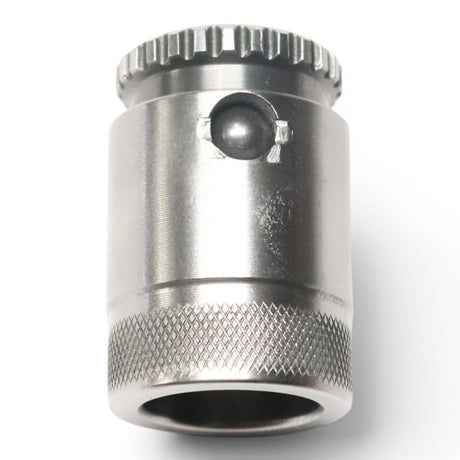 Anson PDR Tactical Guerrilla Grip Ultra Dent Tools Hub Adapter, metal, with knurled grip and locking mechanism.