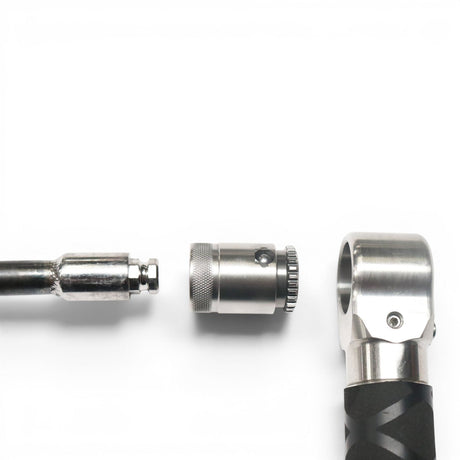 Anson PDR Tactical Guerrilla Grip Ultra Dent Tools hub adapter with duel locking mechanism. Silver metal.