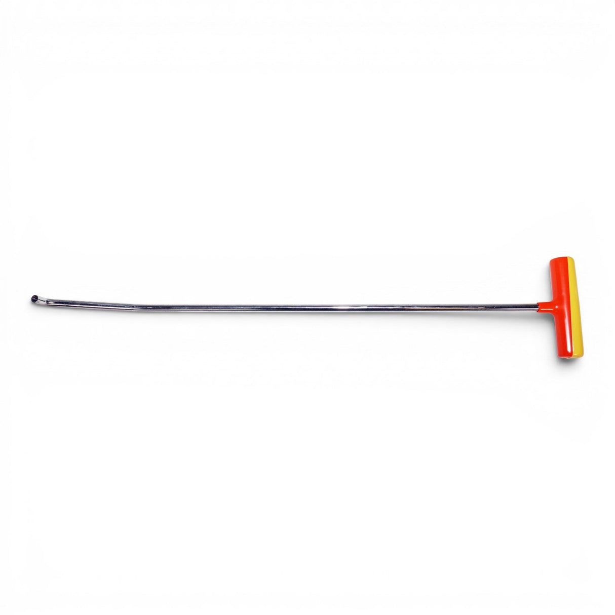 Anson PDR Tequila double bend stainless steel rod with interchangeable tip and red/yellow T-handle. 18"-48" lengths.