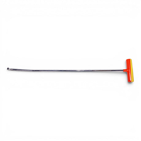Anson PDR Tequila double bend stainless steel rod with interchangeable tip and red/yellow T-handle. 18"-48" lengths.