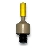 Anson PDR Tequila Galaxy Tan Peek tip with yellow protective cover and threaded base for PDR tools.