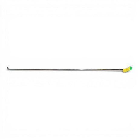 Anson PDR Tequila single bend stainless steel PDR rod with interchangeable tip and yellow/green handle.