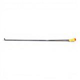 Anson PDR Tequila single bend stainless steel PDR rod with interchangeable tip and fixed handle. Yellow and red tip.