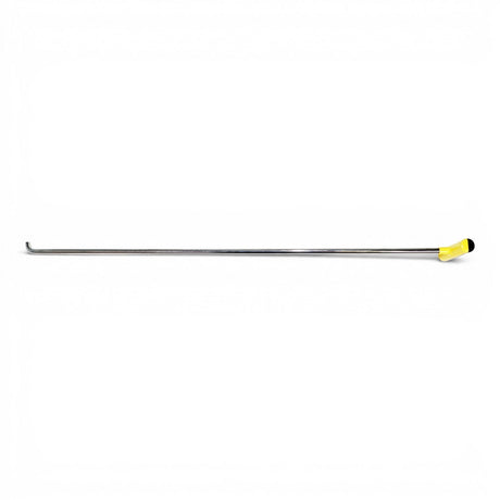 Anson PDR Tequila single bend stainless steel PDR rod with interchangeable tip and fixed yellow handle.
