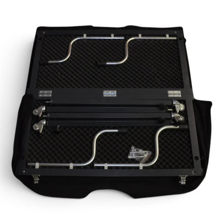 Anson PDR TK Tools hood stand components packed inside a protective carrying case for transport and storage