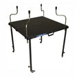 Anson PDR TK Tools hood stand with an anthracite work surface, four adjustable clamping fixtures, and locking casters.