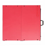 Anson PDR TK Tools red hood stand with a 90x90 cm work surface for clamping automotive body panels in a workshop.
