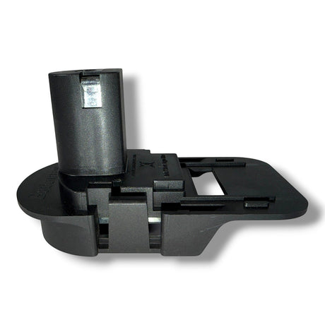 Anson PDR black plastic Trifecta adapter for Ryobi batteries to use with Makita, Dewalt, or Milwaukee tools.