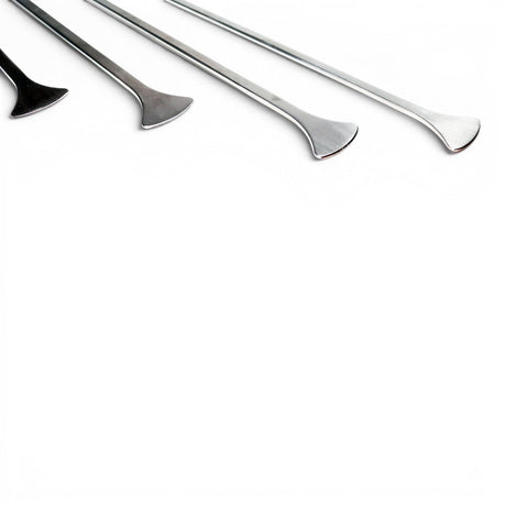 Anson PDR Tequila Stainless Steel Whale Tail PDR tools, 3/4" diameter with sharpened tips for cutting glue.