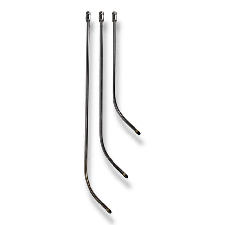Anson PDR COMPACT HUB Slow J interchangeable PDR rods in 14", 19", and 23" lengths with 3/8" diameter and Black Gold morph tips.