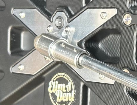 Anson PDR Elimadent X-Factor PDR light mount with silver metal arm and on/off switch.