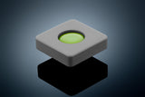 Anson PDR Glexo Diablo Cold Glue in a grey silicone mold with a bright green glue center, designed for paintless dent repair.