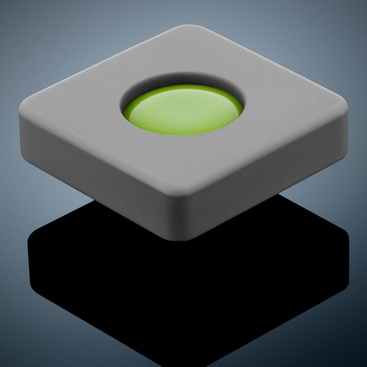 Anson PDR Glexo Diablo Cold Glue in a grey silicone mold with a bright green glue center, designed for paintless dent repair.