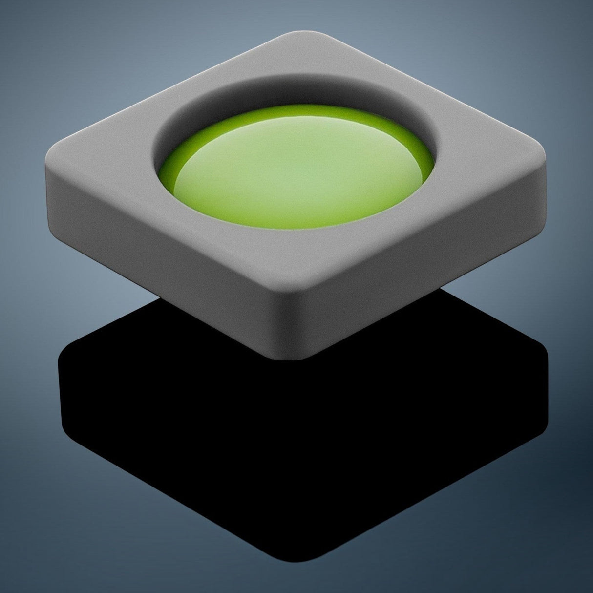 Anson PDR Glexo Diablo Cold Glue in a grey silicone mold, bright green compound, for paintless dent repair.