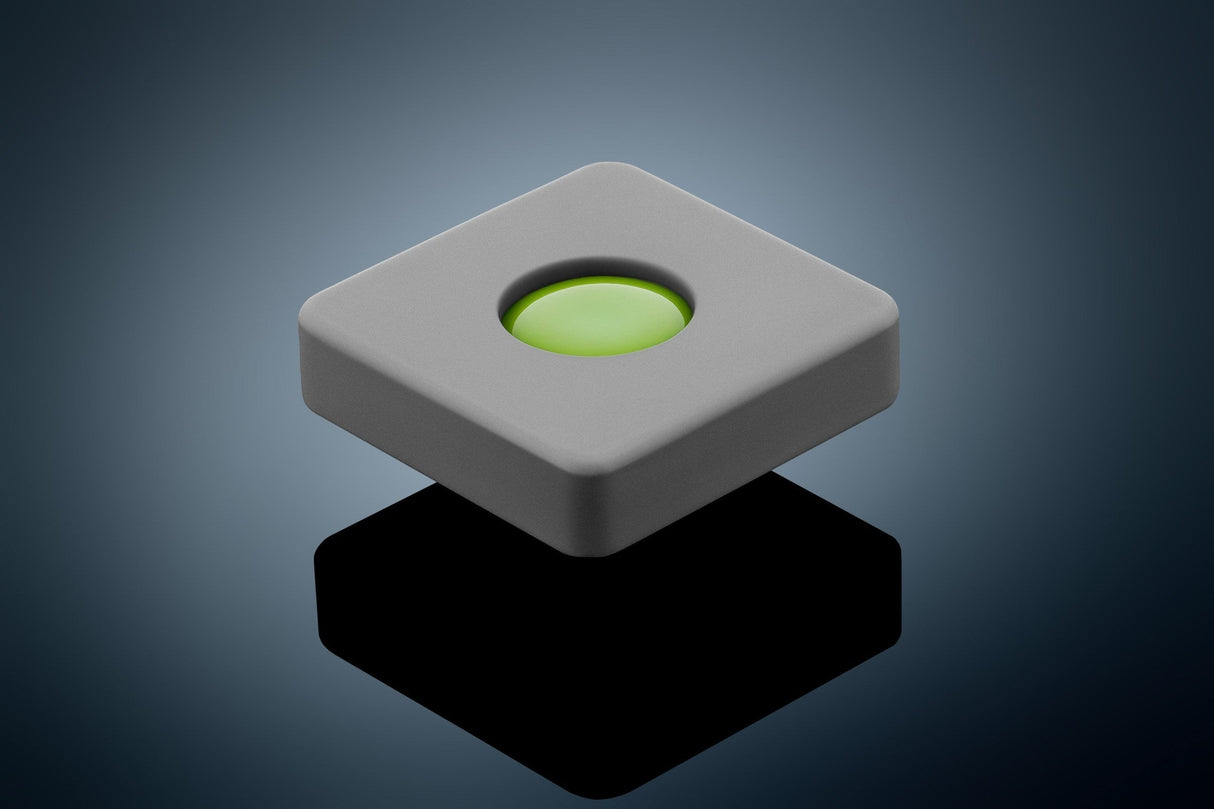 Anson PDR Glexo Diablo Cold Glue, grey square silicone mold with bright green glue, for paintless dent repair.