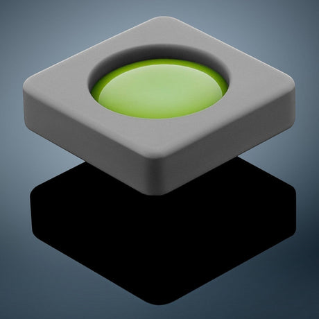 Anson PDR Glexo Diablo Cold Glue in a grey silicone mold with a bright green center, designed for paintless dent repair.