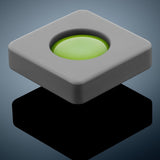 Anson PDR Glexo Diablo Cold Glue in a grey silicone mold with a bright green glue center. Professional PDR tool.