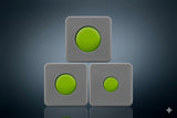 Anson PDR Glexo Diablo Cold Glue set of 3, pre-formed in grey silicone trays with green glue inserts.