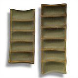 Anson PDR Tequila Leverage Pillow, a set of two olive green webbing tools with orange stitching, used for auto body repair and dent removal.