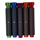 Anson PDR Dent Vision ShockBlocker X4 carbon fiber knockdowns in green, blue, purple, orange, and red with magnets.