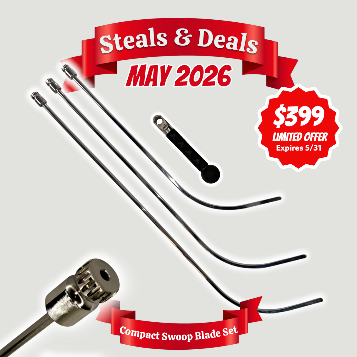 COMPACT HUB Swoop Blade Set with Handle